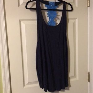 Navy and blue tank top